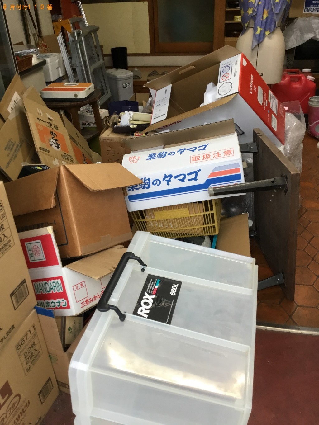 【登別市】製図机、応接机、ダンボール等の回収・処分 お客様の声