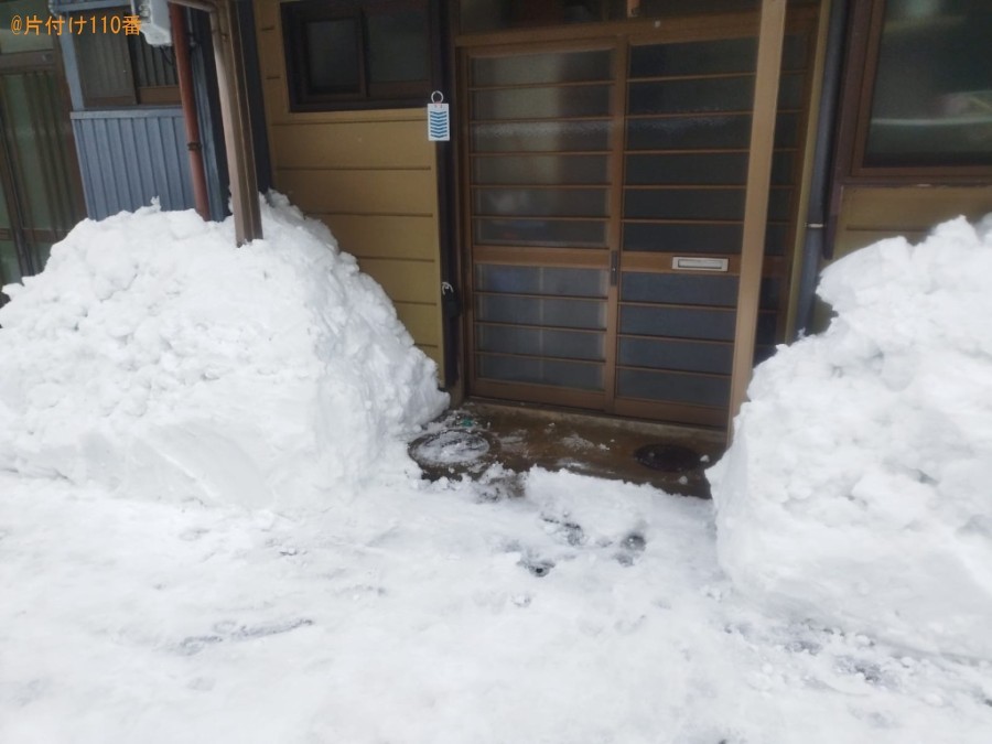 屋根の雪下ろし作業ご依頼　お客様の声