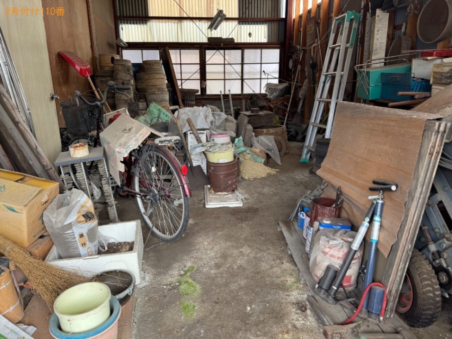 【奥州市水沢羽田町】自転車、農機具、脚立、空気入れ等の回収・処分