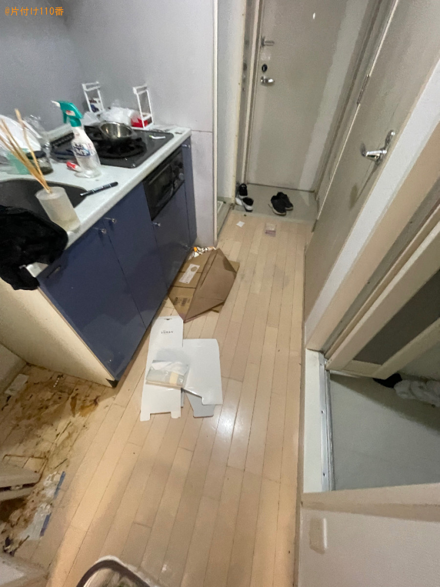 一般ゴミの回収とフローリングクリーニングご依頼　お客様の声