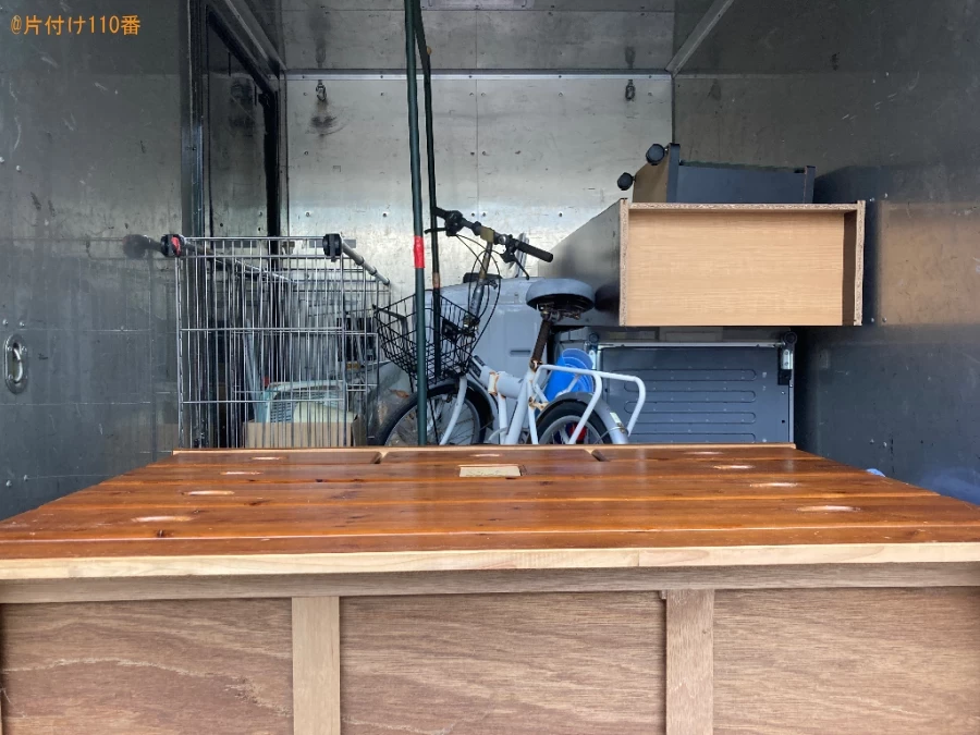 【一関市】冷蔵庫、ハンガーラック、テレビ、洗濯機、自転車等の回収