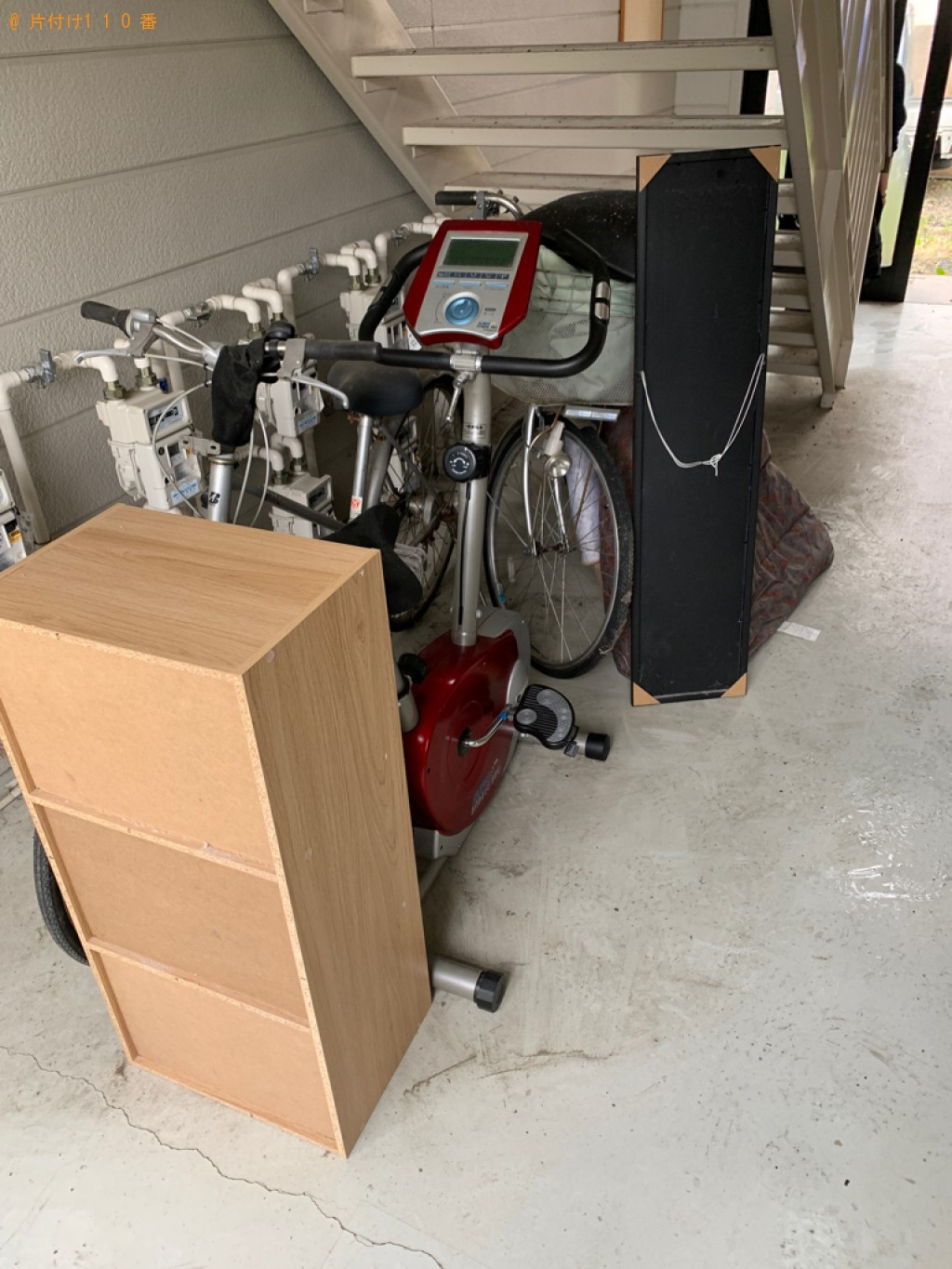 【北上市】自転車、本棚、カラーボックス、トースター、布団等の回収