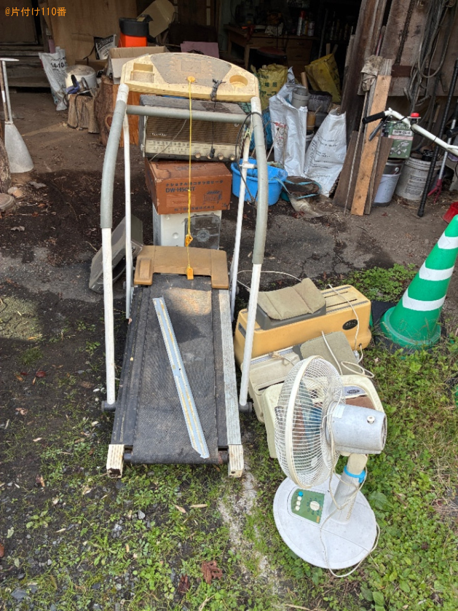 【北上市二子町】ランニングマシン、スピーカー、扇風機等の回収